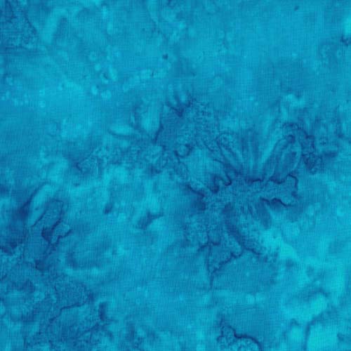 HFM - 1895 Batik - Bali Watercolors - Turquoise - turquoise blue