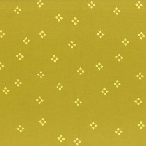 Hoffman's First Stitch Batik - Chartreuse - Dits - Small Petals - Tone on Tone