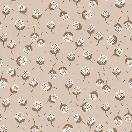108" Wide Back - Sunwashed Romance - Taupe/Gray - Dandelion Orbs- Kim Diehl