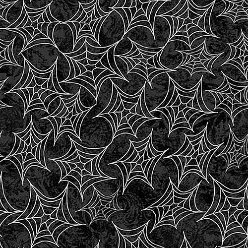 Boo Whoo! - Spider Web - Black Glow in the dark - White on black