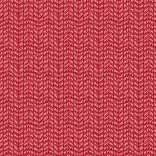 Magical Menagerie - Knit Textue - Red - red knitted texture