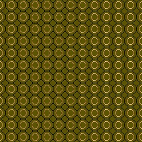 Scrap Basket Favorites - Meshed Rings - Green - dotted rings - Kim Diehl