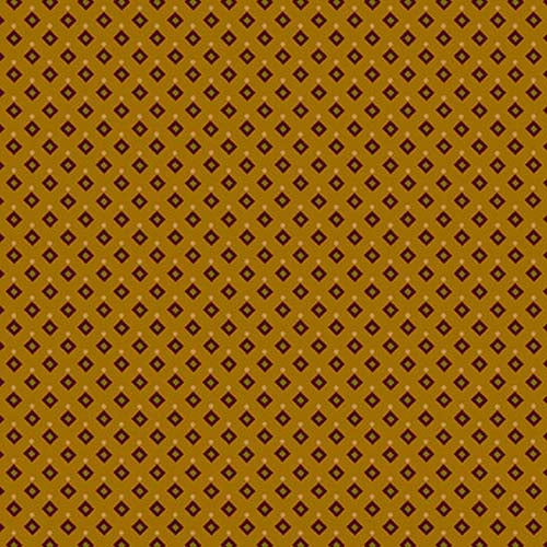 Scrap Basket Favorites - Double Diamonds - Gold- red diamonds on gold- Kim Diehl