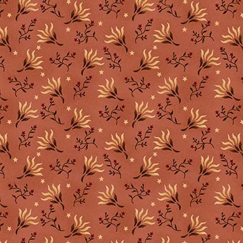 Scrap Basket Favorites - Tossed Clover - Pink- cream floral on pink - Kim Diehl
