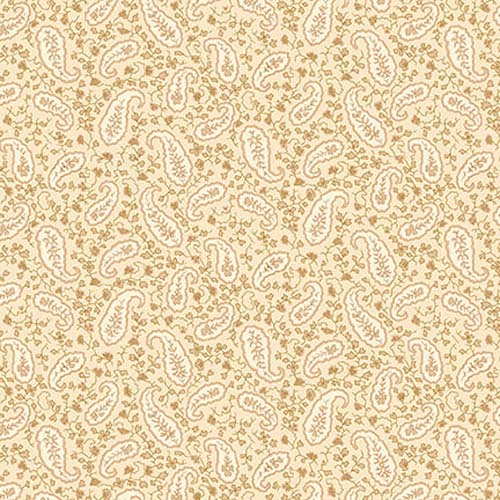 Scrap Basket Favorites - Heritage Paisley - Wheat - Kim Diehl