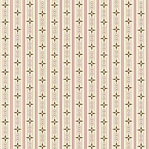 Buttercream & Brickle Bits - Cottage Ticking Stripe - geometric & stripes - Kim