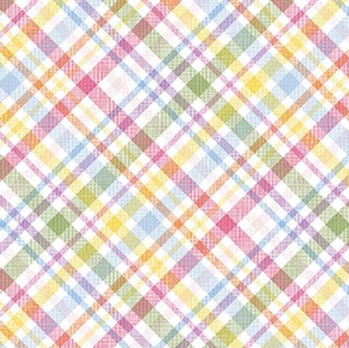 Basket Full of Blessings - Plaid - Powder Pink - multi color bias plaid