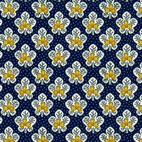 Love Struck - Leafy Blossoms - Navy - Cream floral on dark blue - Kim Diehl