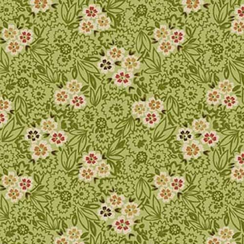 Love Struck - Flower Cart - Green - Floral on green - Kim Diehl