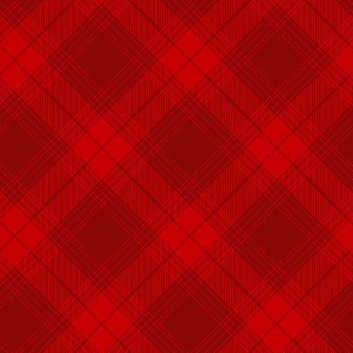 Old Saint Nick - Plaid - Red - Large bias plaid in red