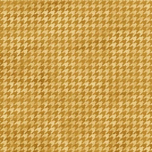 Houndstooth Basics - Gold - gold houndstooth check- (Hat on a Cat)