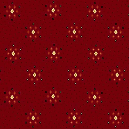 Quiet Grace - Diamond Clusters - Cranberry - diamonds on red - Kim Diehl