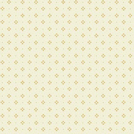 Farmhouse Christmas - 9 patch- Cream Tonal - dark cream squares and dots on lt.