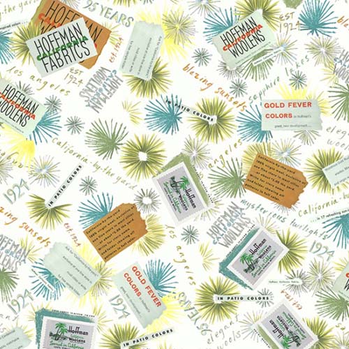Hoffman's First Stitch - Sunny - Hoffman Fabric Labels - Hoffman Challenge