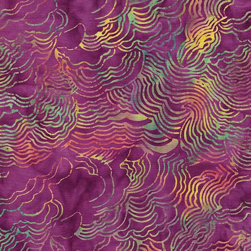 Batik - Twilight Glow - CloudRainbow Sherbet - multicolor stacked clouds on Iri
