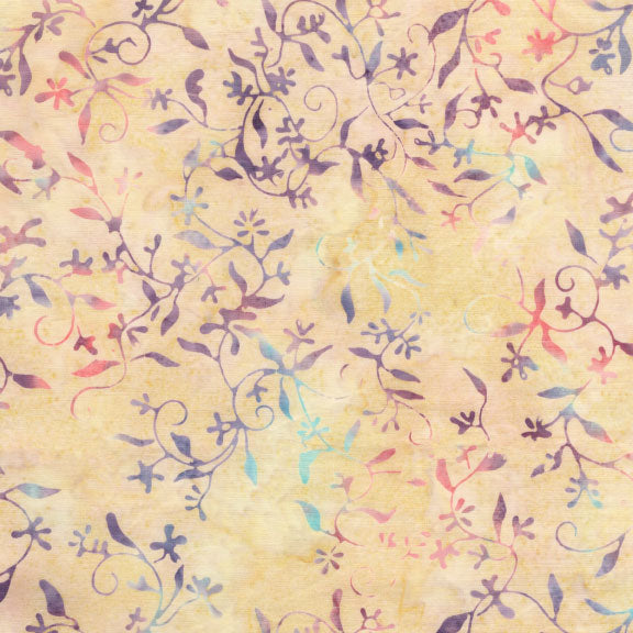 Songbird Batik - Small Floral Vine - Neutral
