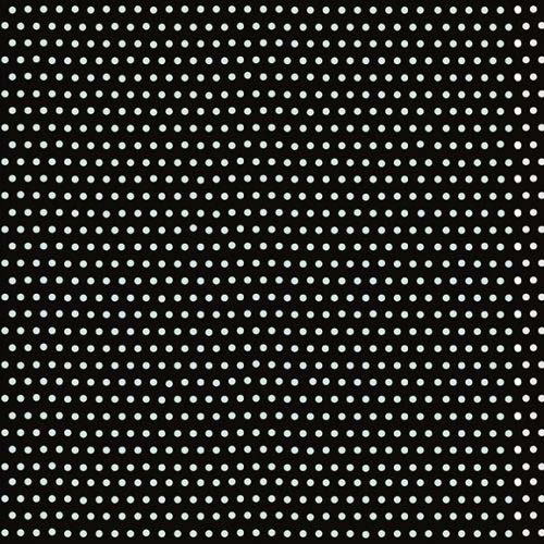 Batik - Ditsy Dot - Small Dots - Black - white dots on black