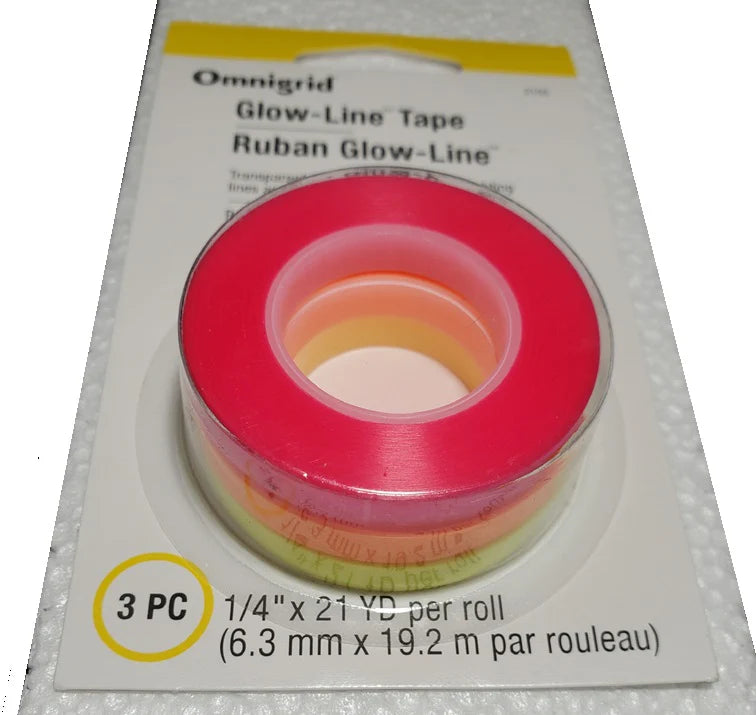Glow-Line Tape by Omnigrid - for highlighting lines and shpes on rulers