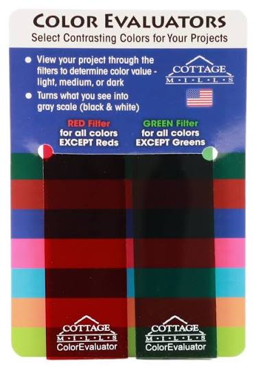 Color Evaluator II - Helps Select Colors - Red & Green from Cottage Mills