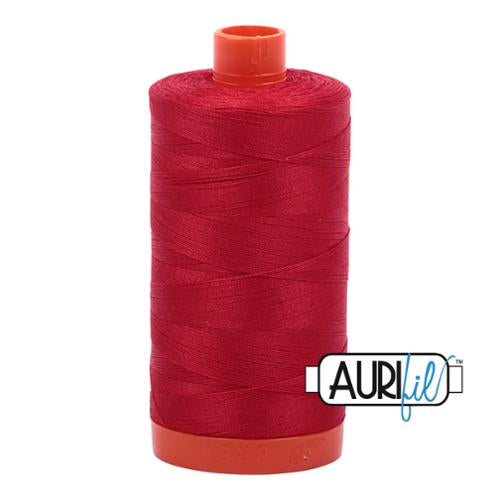 Cotton Mako Thread 50wt 1300M Aurifil - 2250 red