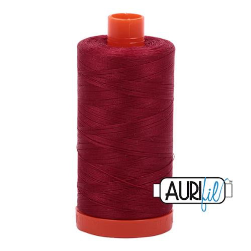 Cotton Mako Thread 50wt 1300M Aurifil - 1103 Burgundy
