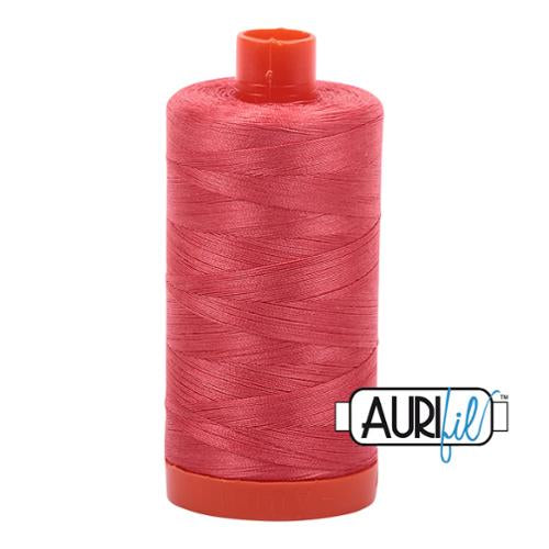 Cotton Mako Thread 50wt 1300M Aurifil - 5002 Medium Red