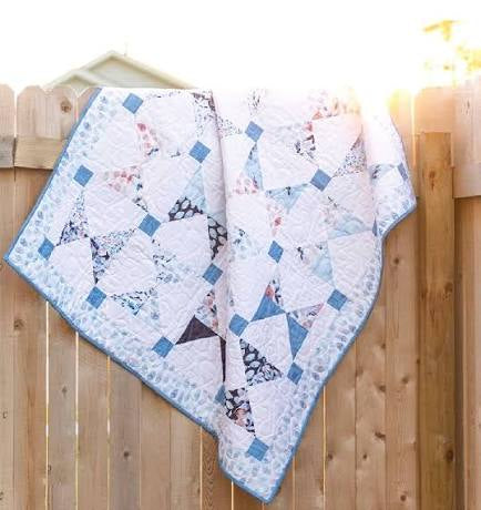 Cut Loose Press - Bluebird quilt - uses CGRPERF5 ruler -by Its Sew Emma