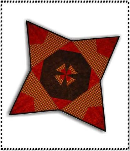 Cut Loose Press - Candy Corn Corners - table topper by Kari Carr - CLPKCA006