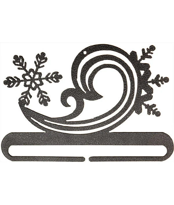 6 inch Snowy Swirl Bottom Gray Holder - Ackfeld Manufacturing