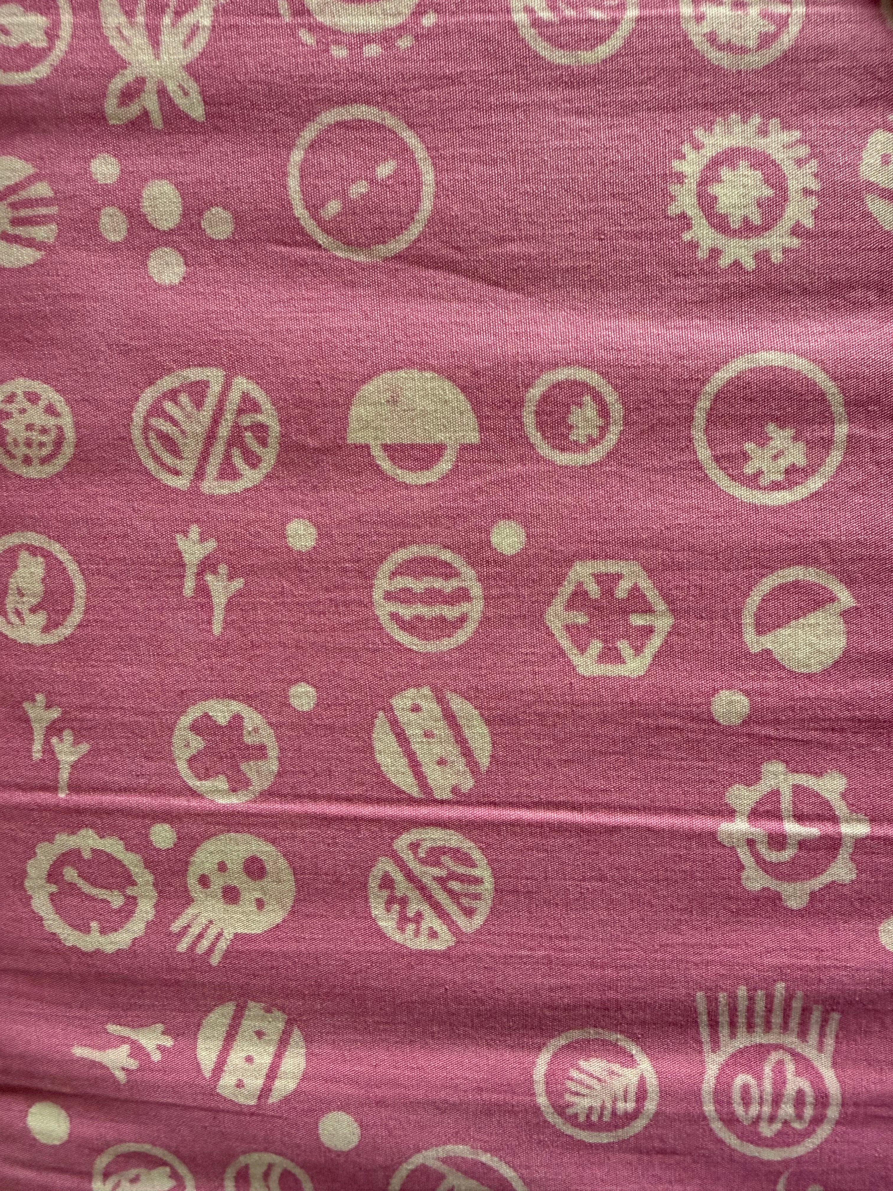 Ocean Park-Tidal Trail-Pnk- Circles With Designs on Pink by Scott Hansen For