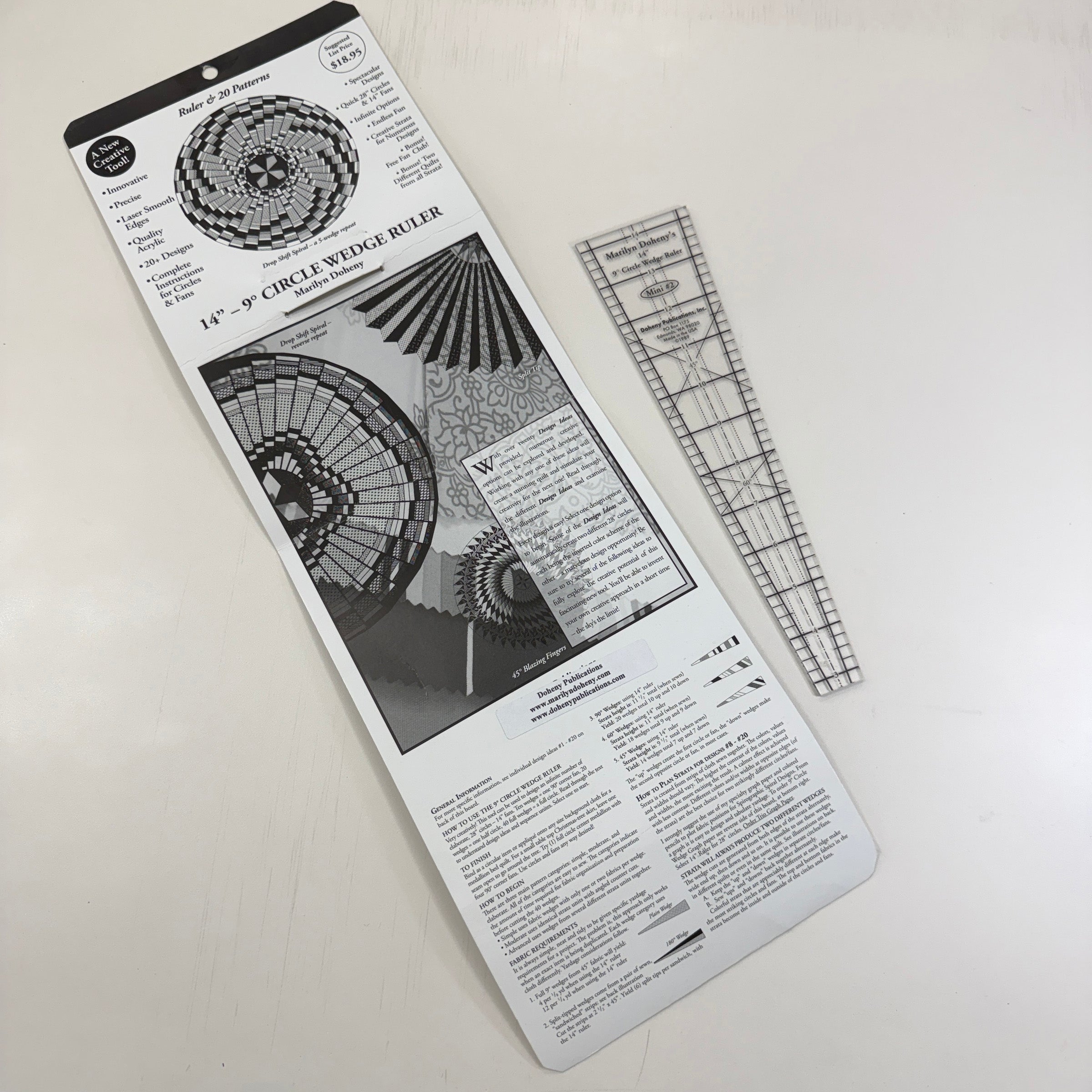 Doheny Publications - 9 Degree 14" Circle Wedge Ruler