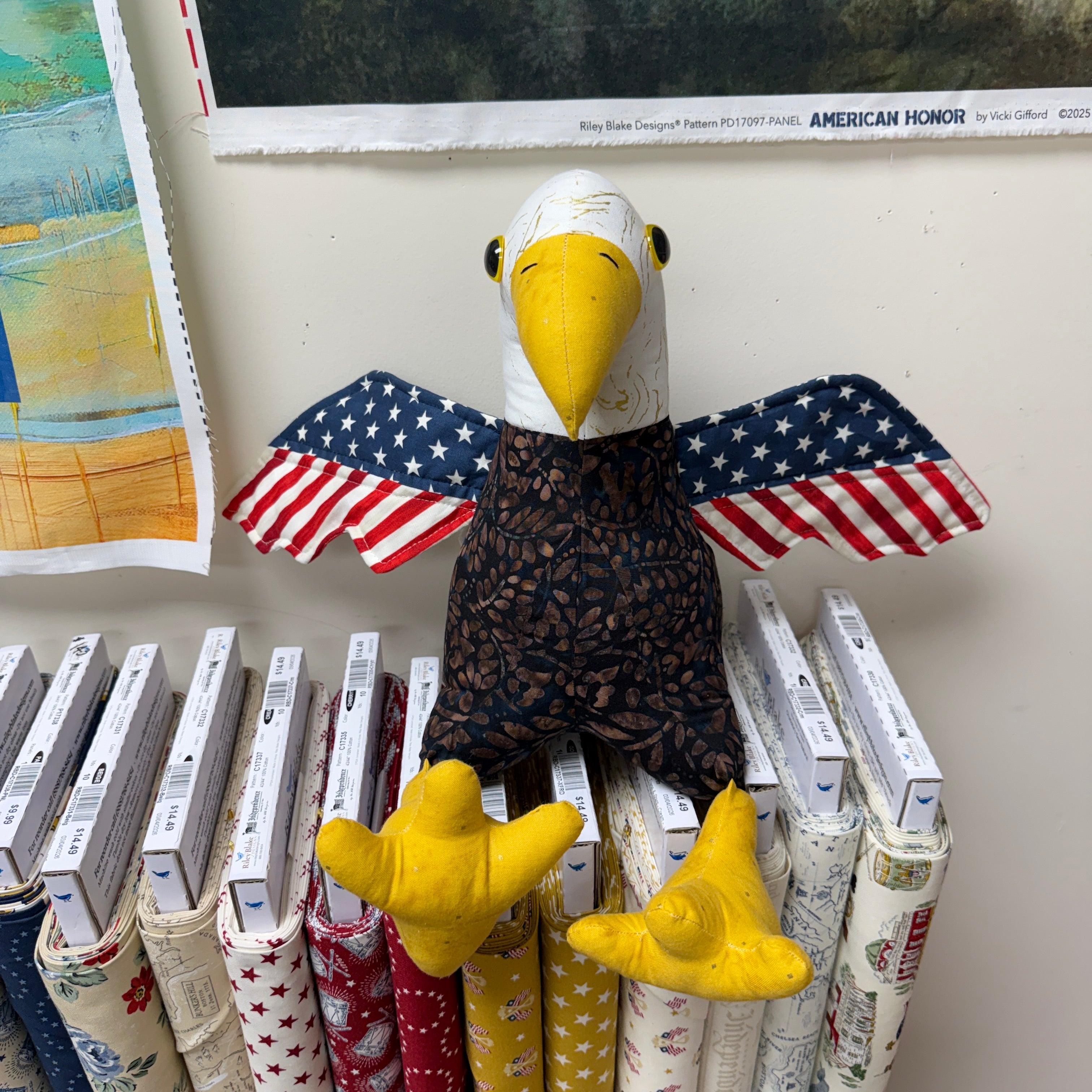 Bill the Eagle Funky Friends Kit- incl. Pattern and all supplies
