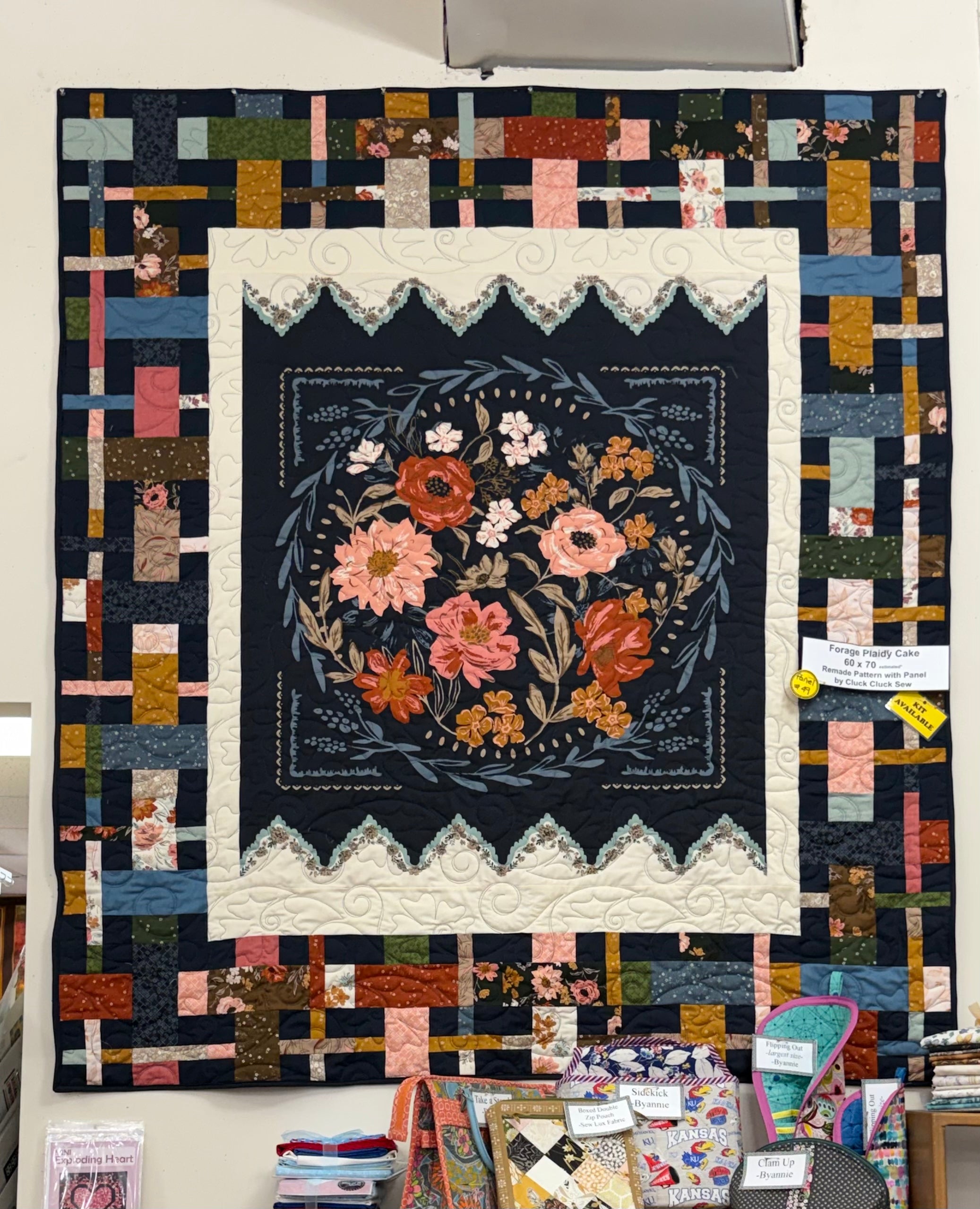 Foraged Plaidy Cake 60 x 70 incl. Pattern, Top & Bind