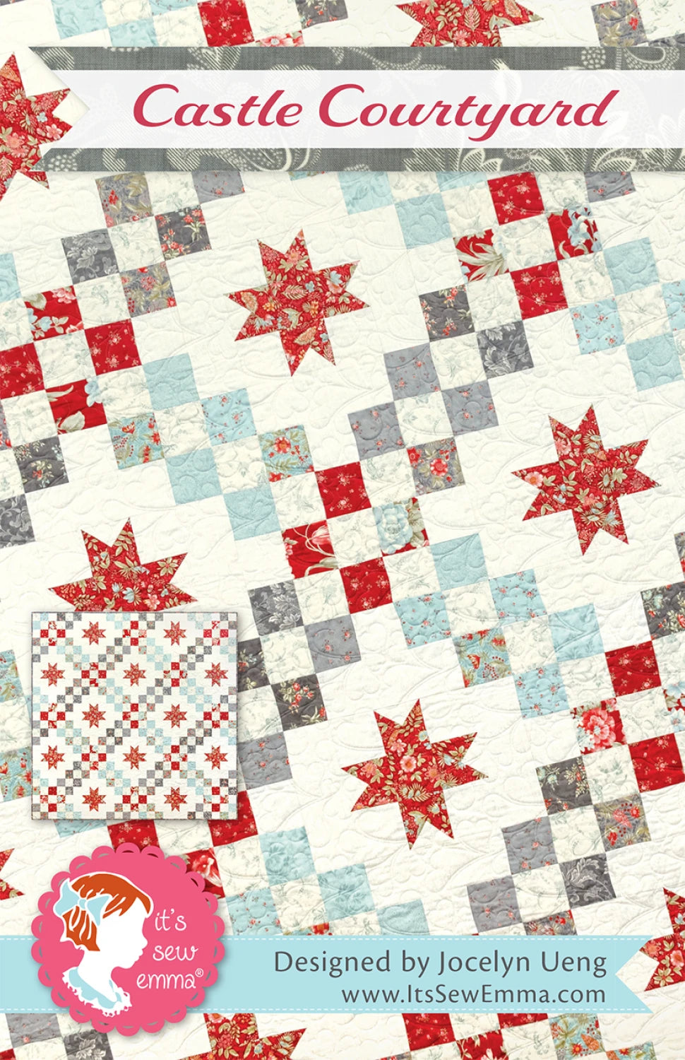 Castle Courtyard - 75 x 75 quilt -  by Jocelyn Ueng for It's Sew Emma