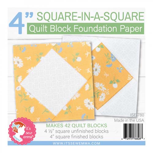 4 in. Square in a Squarequilt block foundation Paper - makes 42