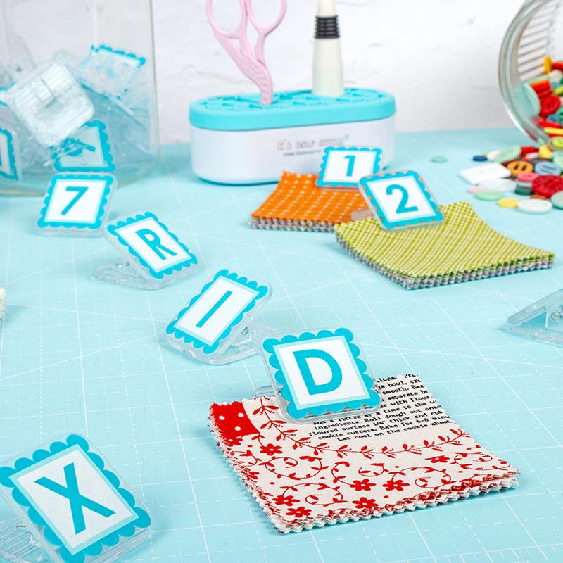 AlphaClippies - specialty marking Clips - 26 letters & 10 numbers