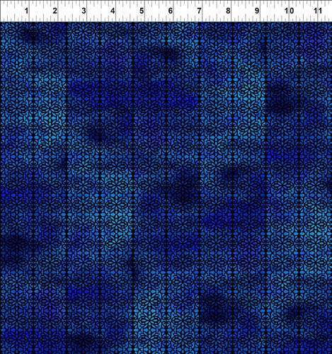 Floragraphix V - Filigree - Blue - dark filigree pattern on blue