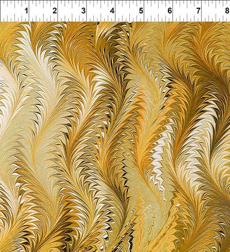 Marble Essence - Messina - Gold - marbled paper designs in yellows & golds