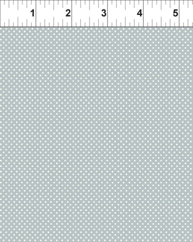Garden Dots - White Pin Dots on Gray - By Jason Yenter