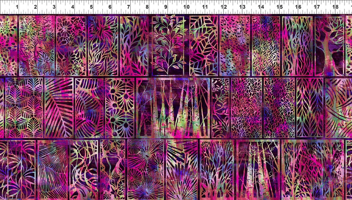 Halcyon II - Woodblock - Magenta