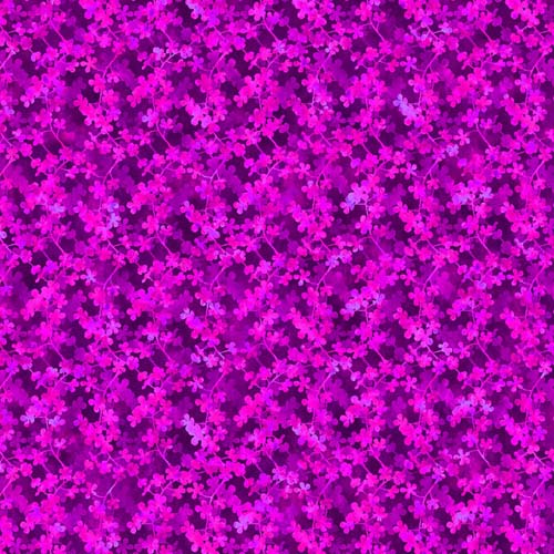 Sunshine - Vine - Purple Tiny purple floral