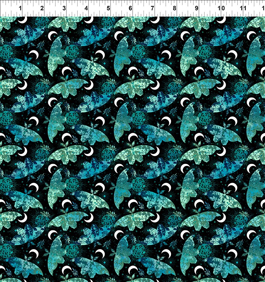 La Luna - Moths & Moons - Teal