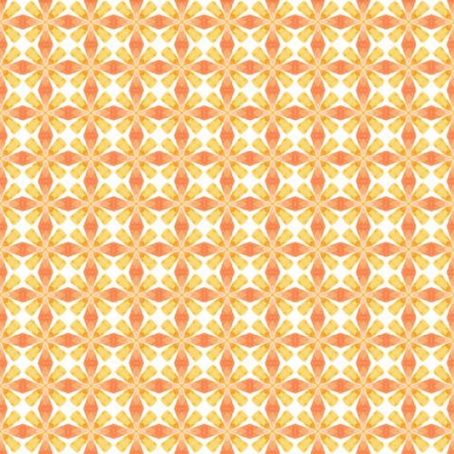 Dragon Friends - Geometric - Gold - orange & gold geometric