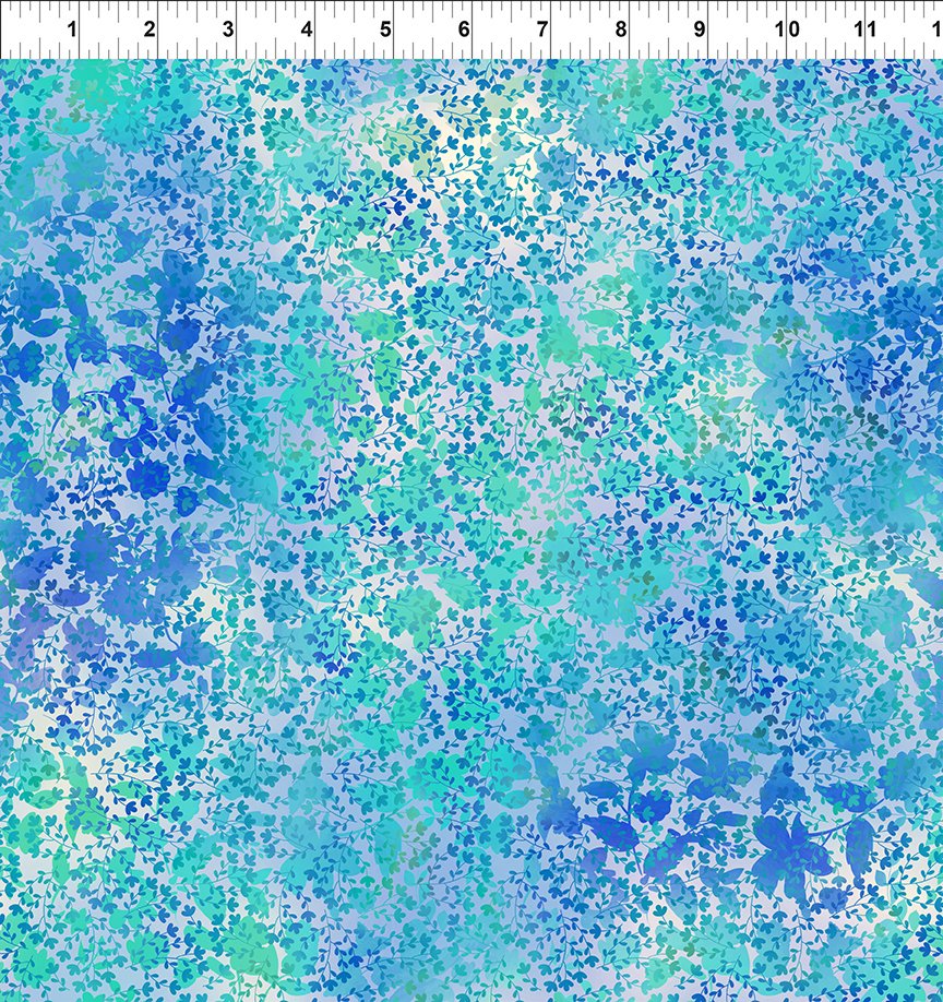 I Dream in Color - Vines - Blue/Teal
