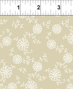 Romance - Pinwheels - Tancream pinwheels and vines on tan by Jason Yenter