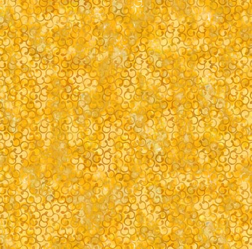 Sunshine - Ironworks - Yellow - Gold scrolls on yellow
