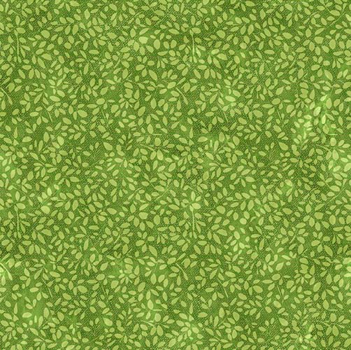 On the Go - Leaves - Green - small leaves on green