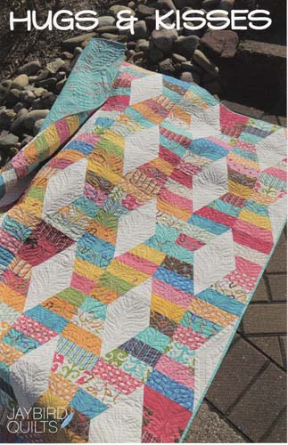 Hugs & Kisses Pattern - multisized quilt - uses Lazy Angle ruler - Jaybird Quilts