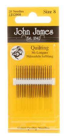 John James, size 8, quilting needles , JJ12008