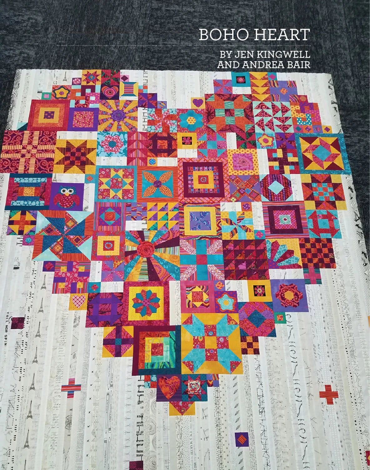 Boho Heart Pattern Booklet, Jen Kingwell & Andrea Bair